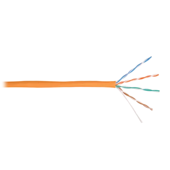 Кабель NIKOLAN U/UTP 4 пары, Кат.5e (Класс D), тест по ISO/IEC, 100МГц, одножильный, BC (чистая медь), 24AWG (0,49мм), внутренний, LSZH нг(А)-HFLTx
